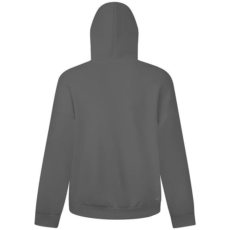 Men's Levelwear Gray Milwaukee Brewers Luxe Signature Banner Arch Pullover Hoodie