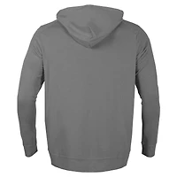 Men's Levelwear Gray Milwaukee Brewers Relay Aviation Pullover Hoodie