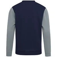 Men's Levelwear Navy Milwaukee Brewers Accolade Ultimate Textbook Pullover Sweatshirt