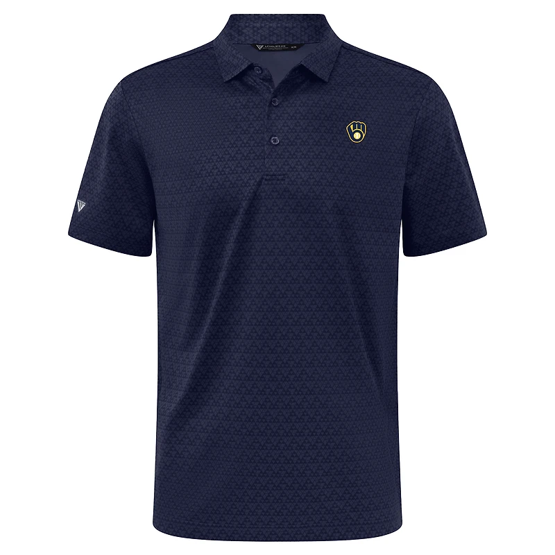 Polo bleu marine System Insignia 2.0 des Milwaukee Brewers pour homme