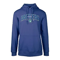 Sweat à capuche rétro pour homme Levelwear Royal Milwaukee Brewers Cooperstown Collection Podium