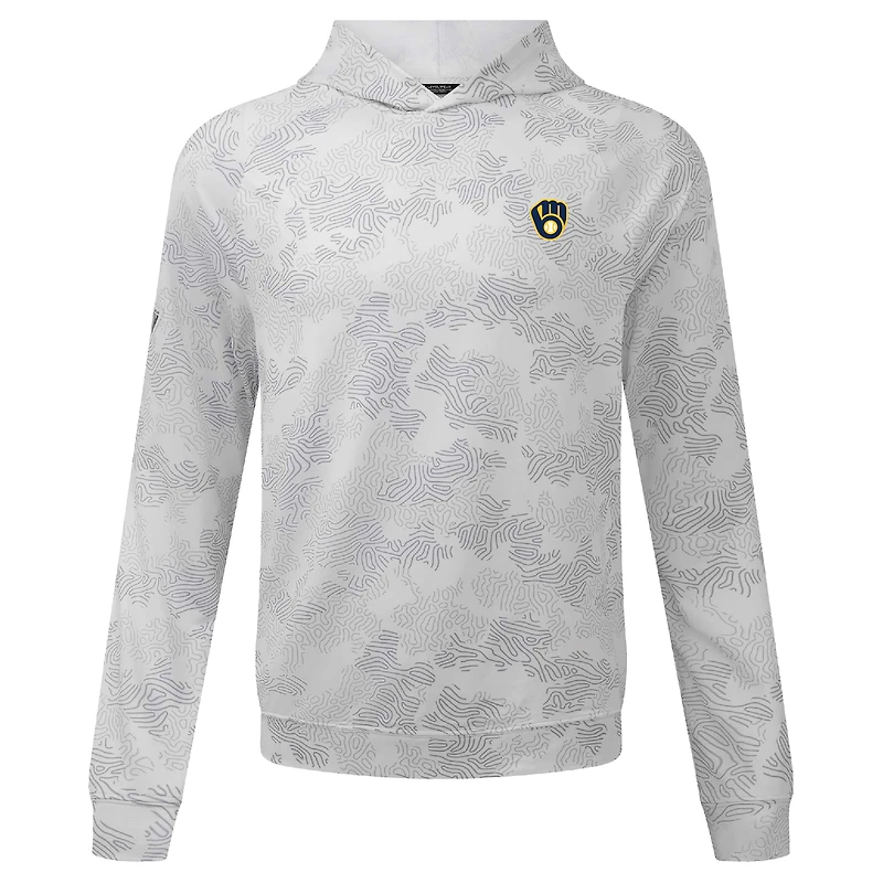 Sweat à capuche blanc Blender Insignia 2.0 pour homme de Levelwear Milwaukee Brewers