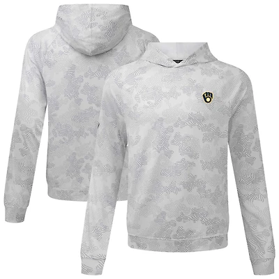 Sweat à capuche blanc Blender Insignia 2.0 pour homme de Levelwear Milwaukee Brewers
