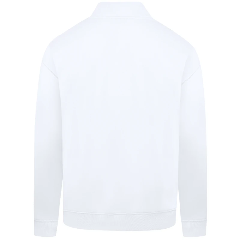 Sweat-shirt à glissière quart de tour Murray blanc la collection Cooperstown des Milwaukee Brewers pour homme Levelwear