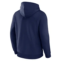 Men's Logo Athletic Navy Milwaukee Brewers Wordmark Hoodie