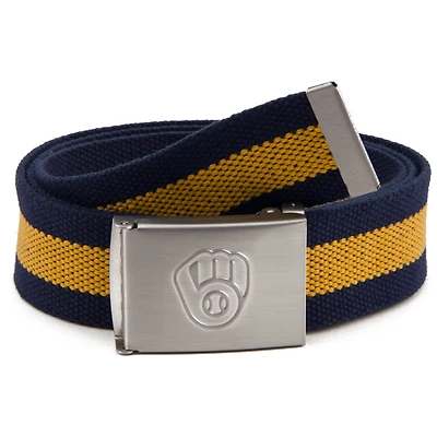 Ceinture en tissu Milwaukee Brewers pour homme