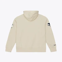Men's Mitchell & Ness Cream Milwaukee Brewers Yacht Rock Fleece Hoodie