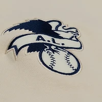 Sweat à capuche en polaire Mitchell & Ness crème Milwaukee Brewers Yacht Rock pour homme