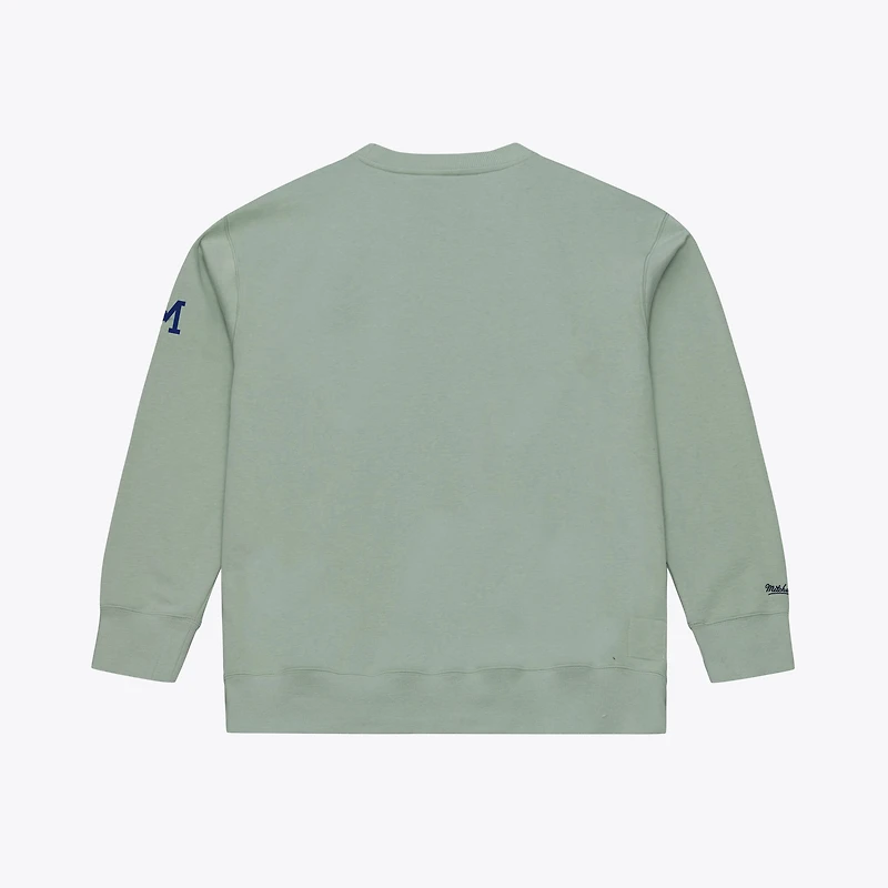 Men's Mitchell & Ness Green Milwaukee Brewers Yacht Rock Fleece Sweatshirt