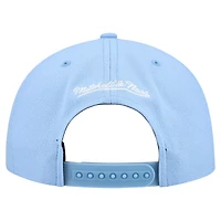 Casquette snapback basique Mitchell & Ness bleu poudre pour homme, collection Cooperstown, Milwaukee Brewers