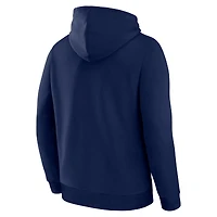 Men's  Navy Milwaukee Brewers 2025 MLB Postseason Locker Room Pullover Hoodie