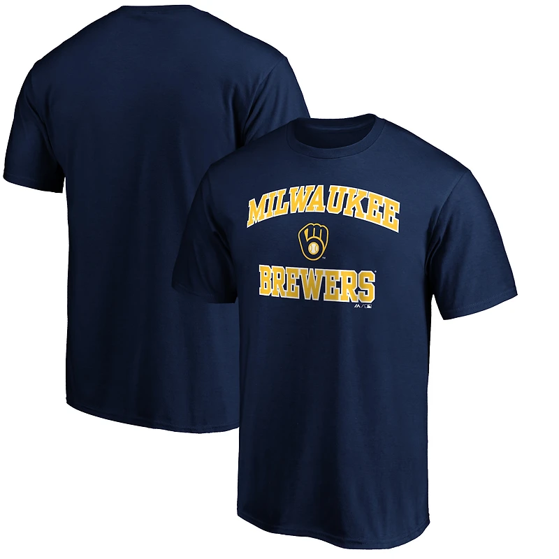 Men's  Navy Milwaukee Brewers Heart & Soul T-Shirt