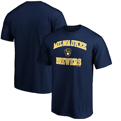 Men's  Charcoal Milwaukee Brewers Heart & Soul T-Shirt