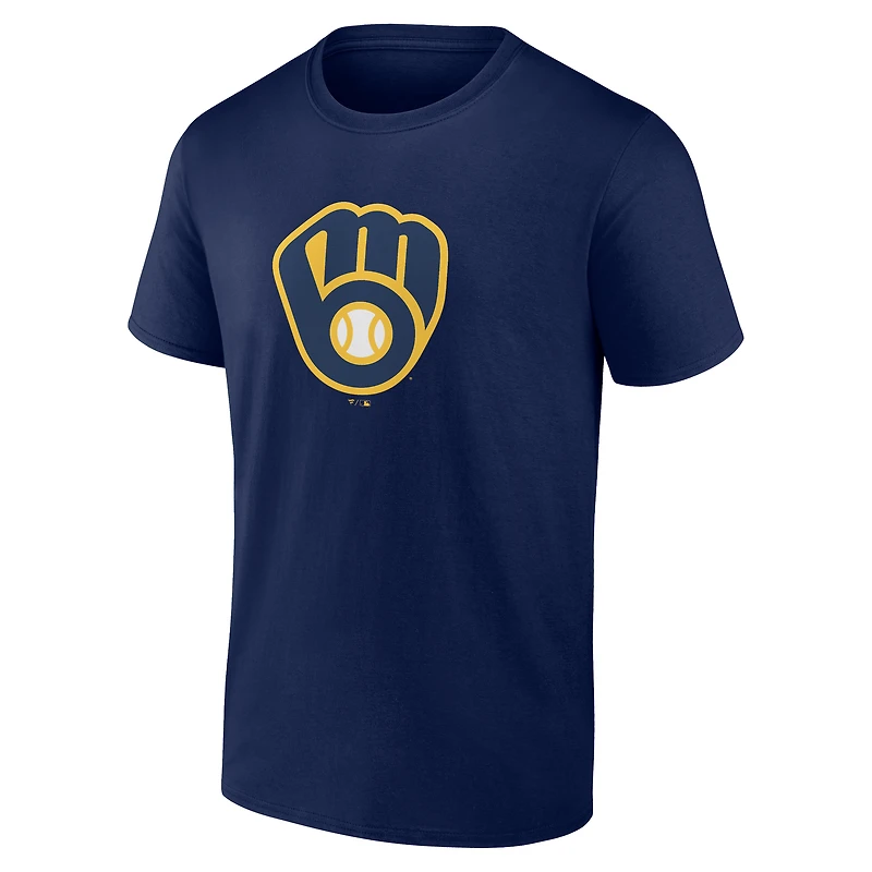 Men's Navy Milwaukee Brewers Jackie Robinson Day Name & Number T-Shirt