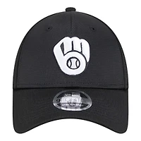 Men's New Era Black Milwaukee Brewers Pivot 9FORTY Adjustable Hat