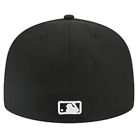 Men's New Era Black Milwaukee Brewers Tri-Hit 59FIFTY Fitted Hat