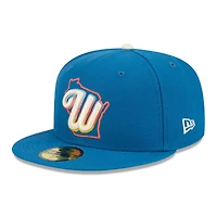 Casquette ajustée New Era bleue Milwaukee Brewers 2026 City Connect 59FIFTY pour homme