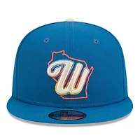 Casquette snapback New Era bleue Milwaukee Brewers 2026 City Connect 9FIFTY pour homme