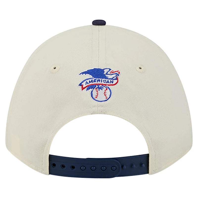 Casquette ajustable New Era crème/bleu roi Milwaukee Brewers World Series 9FORTY M-Crown