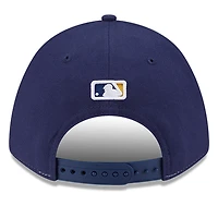Casquette ajustable New Era bleu marine Milwaukee Brewers Player Replica 9FORTY pour homme