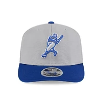 Men's New Era  Gray/Royal Milwaukee Brewers 2025 Batting Practice 9SEVENTY Stretch-Snap Trucker Hat