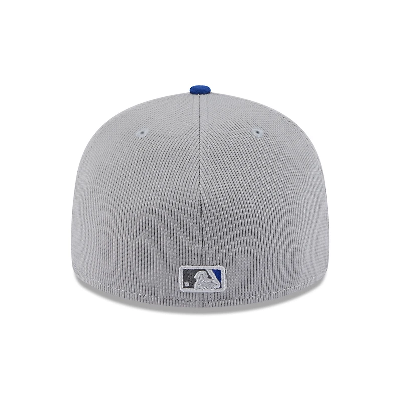 Men's New Era  Gray/Royal Milwaukee Brewers 2025 Batting Practice Low Profile 59FIFTY Fitted Hat