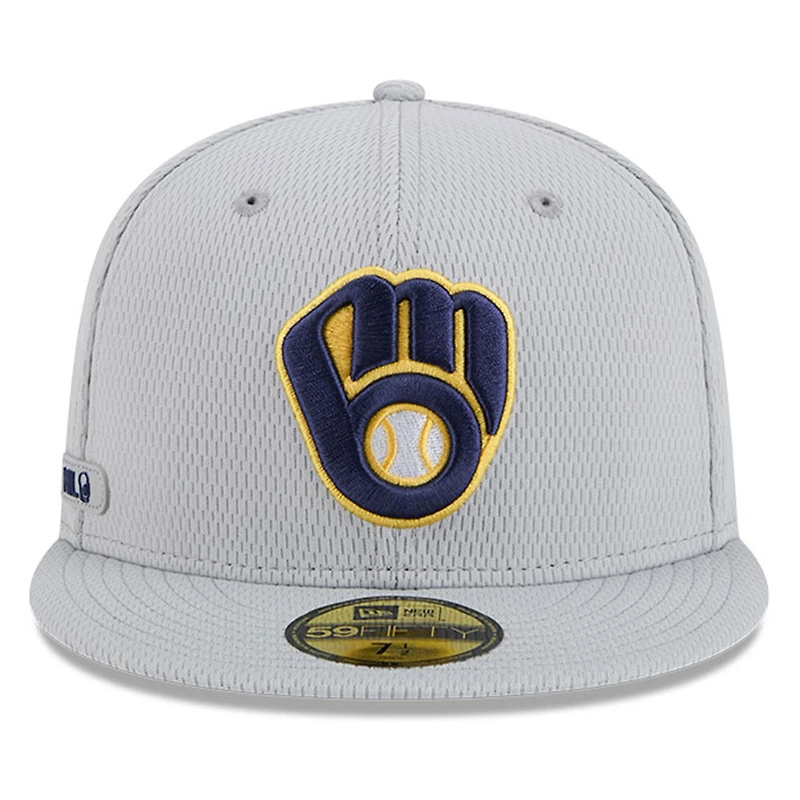 V107988 Brewrs Mlb Nwe 2025 Clubhouse Gris 59fifty HATMENHIC 60632134 #27