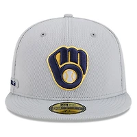 V107988 Brewrs Mlb Nwe 2025 Clubhouse Gris 59fifty HATMENHIC 60632134 #27