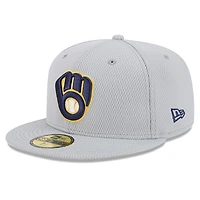 V107988 Brewrs Mlb Nwe 2025 Clubhouse Gris 59fifty HATMENHIC 60632134 #27
