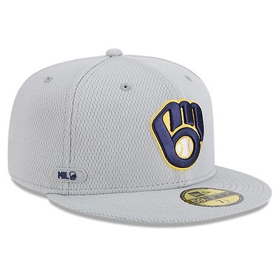 V107988 Brewrs Mlb Nwe 2025 Clubhouse Gris 59fifty HATMENHIC 60632134 #27