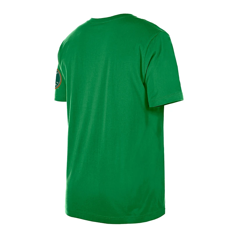 Men's New Era  Kelly Green Milwaukee Brewers St. Patrick's Day Shamrock Fill T-Shirt