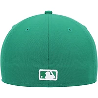 Casquette ajustée 59FIFTY pour homme avec logo Kelly Green Milwaukee Brewers New Era
