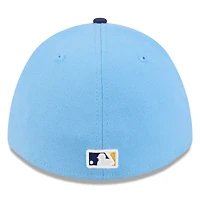 Casquette New Era Flex pour homme, bleu clair/marine, Milwaukee Brewers, entraînement de printemps 2026, modèle M-Crown 39THIRTY