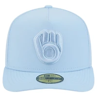 Casquette ajustée New Era 59FIFTY bleu clair pour homme, coloris A-Frame