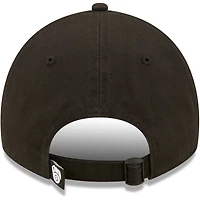 Casquette réglable New Era Milwaukee Brewers Core Classic 2.0 9TWENTY noir sur noir pour homme