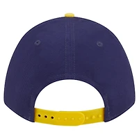 Casquette ajustable New Era Arch 9FORTY A-Frame M-Crown bleu marine/doré pour homme des Milwaukee Brewers