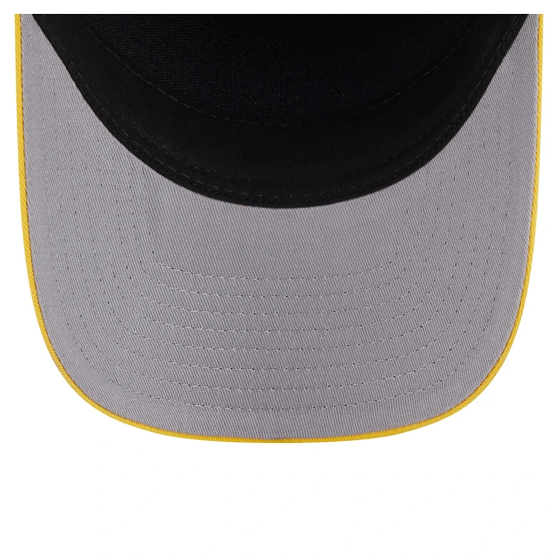 Casquette ajustable New Era Arch 9FORTY A-Frame M-Crown bleu marine/doré pour homme des Milwaukee Brewers