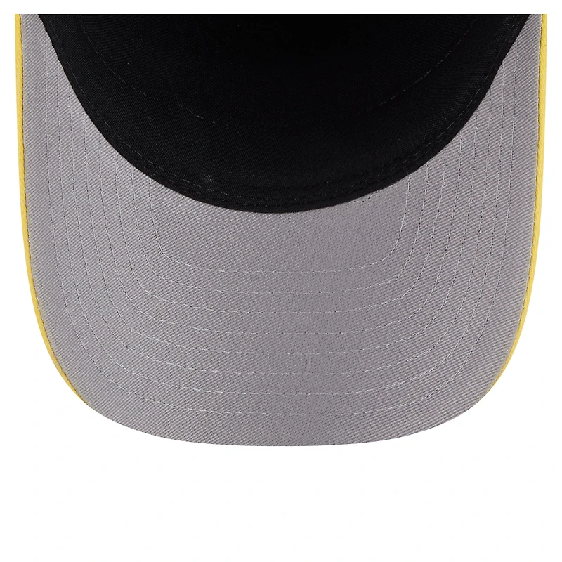 Men's New Era Navy/Gold Milwaukee Brewers Felt M-Crown 9FORTY Adjustable Hat