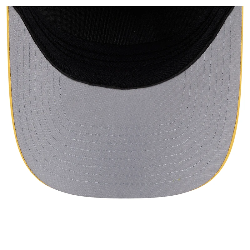 Men's New Era Navy/Gold Milwaukee Brewers Rope M-Crown A-Frame 39THIRTY Flex Hat