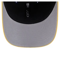 Casquette ajustable New Era 9FORTY M-Crown bleu marine et or pour homme, aux couleurs des Milwaukee Brewers.