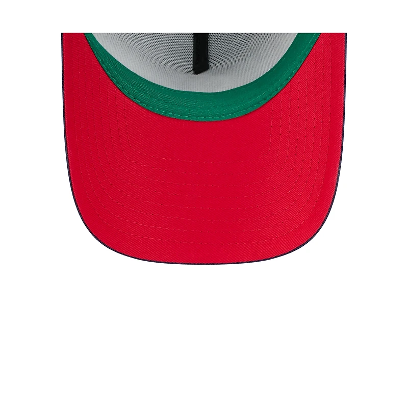 Casquette camionneur ajustable New Era bleu marine Milwaukee Brewers 2025 Big League Chew A-Frame 9FORTY pour homme
