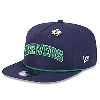 Casquette snapback New Era bleu marine Milwaukee Brewers 2025 Big League Chew Golfer pour homme