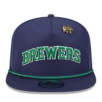 Casquette snapback New Era bleu marine Milwaukee Brewers 2025 Big League Chew Golfer pour homme