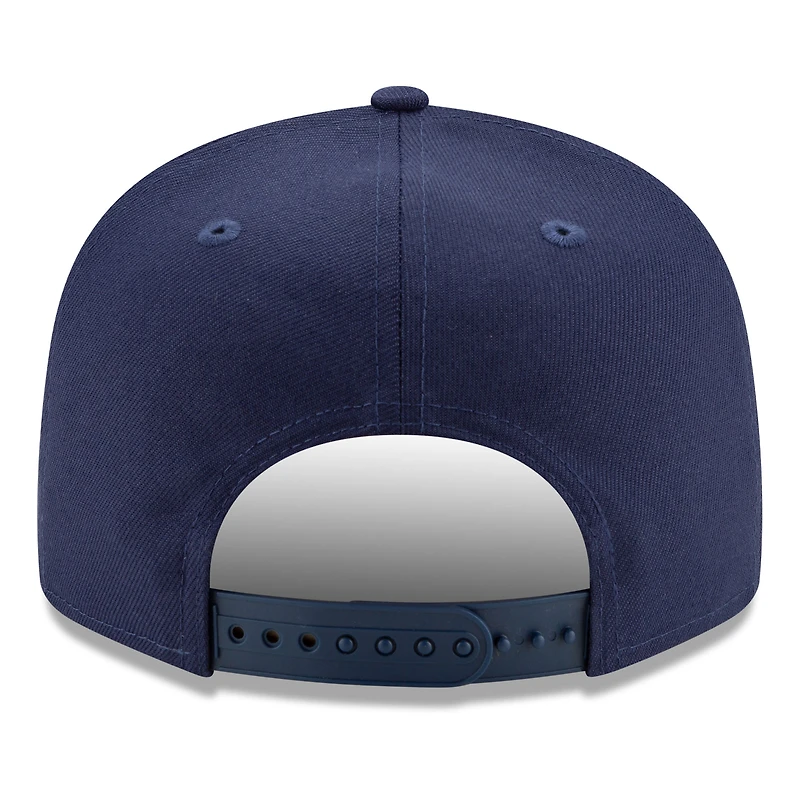 Casquette snapback 9FIFTY bleu marine New Era pour homme, édition 2025 des Milwaukee Brewers, avec patch latéral