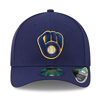 Casquette ajustable 9FORTY bleu marine New Era pour homme, édition 2025 des Milwaukee Brewers, avec patch latéral