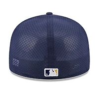 Men's New Era Navy Milwaukee Brewers 2026 Batting Practice 59FIFTY Fitted Hat