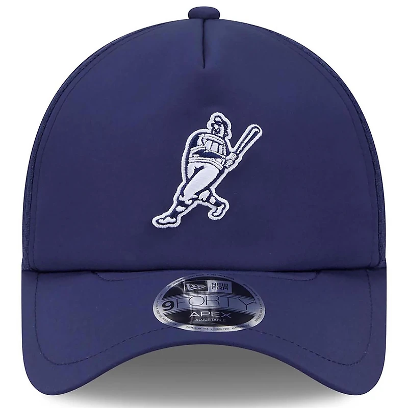 Casquette ajustable New Era Apex 9FORTY pour homme, bleu marine, Milwaukee Brewers, saison 2026