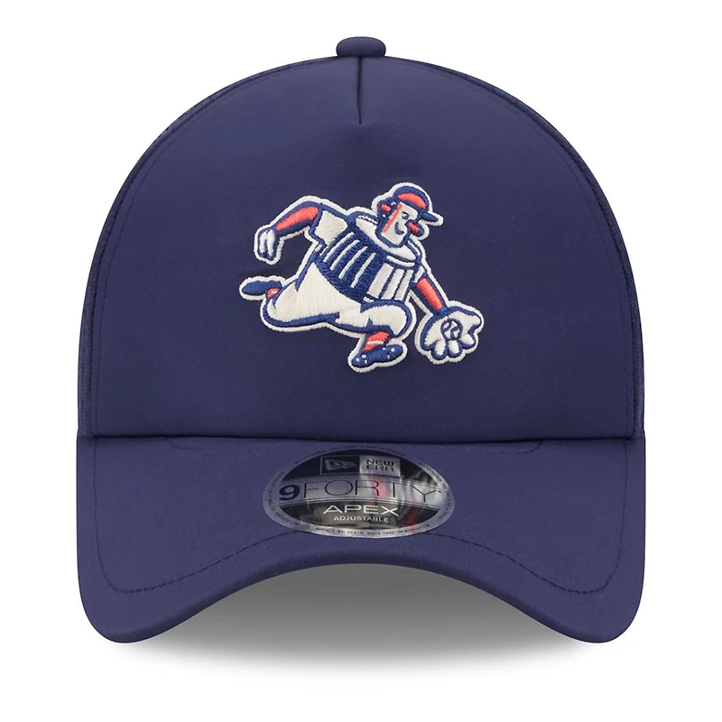 Casquette ajustable New Era Apex 9FORTY City Connect 2026 pour homme, bleu marine, Milwaukee Brewers