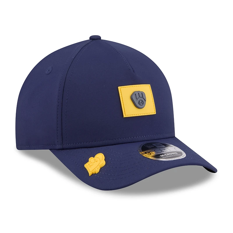 Casquette ajustable New Era pour homme, bleu marine, Milwaukee Brewers 2026 Clubhouse 9FORTY.