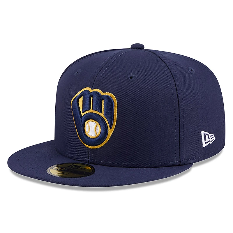 Casquette ajustée New Era 59FIFTY pour homme, bleu marine, Milwaukee Brewers, édition spéciale Jackie Robinson Day 2026